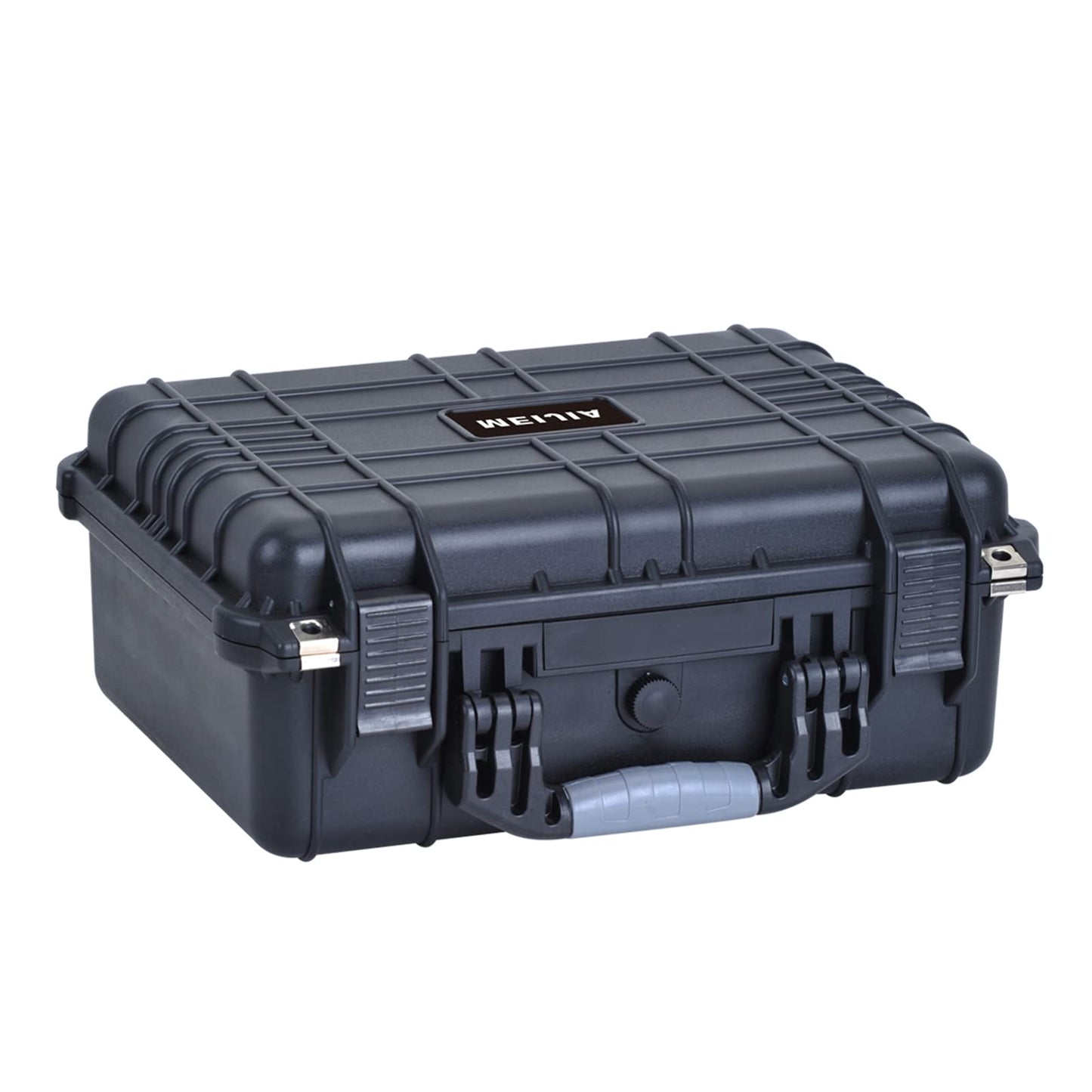 MEIJIA All Weather Waterproof Hard Camera Case with Customizable Fit Foam,Fit Use of Drones,Camera,Equipments,Pistols,Black,15.98x12.99x6.85inches