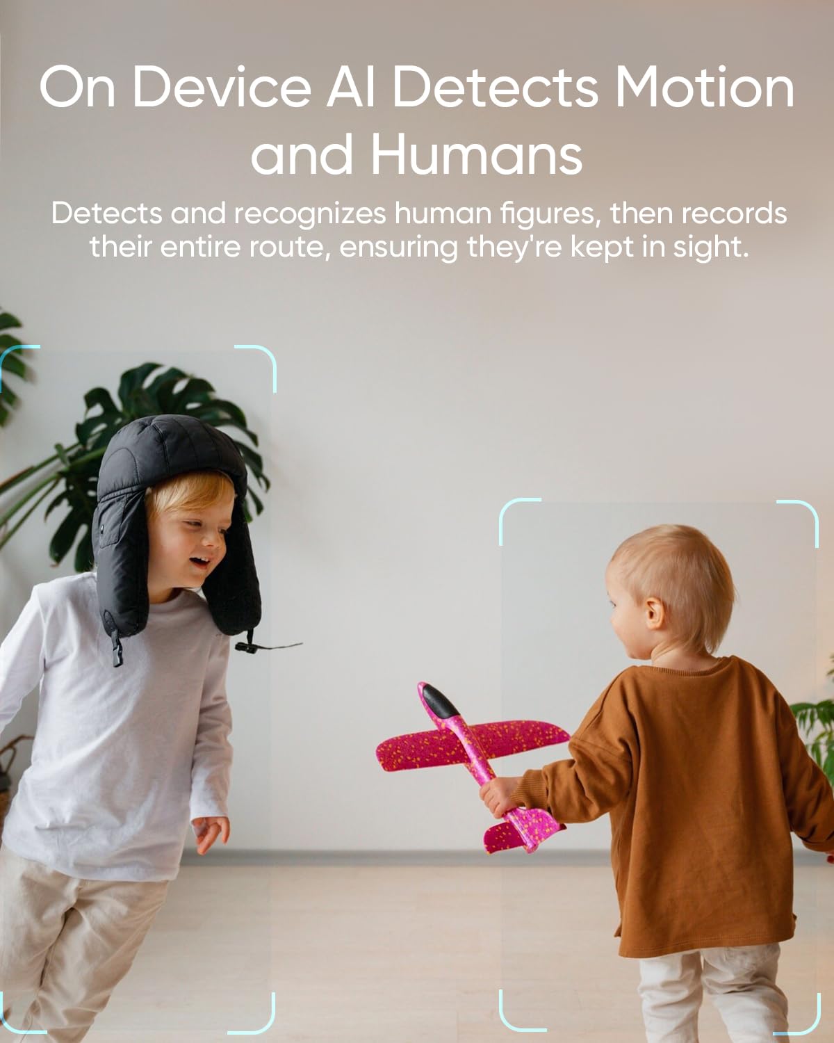 eufy Security Indoor Cam C220 | 2K Resolution Smart Security Camera with 360° coverage, Human/Motion Detection, AI Tracking, Compatible with Alexa