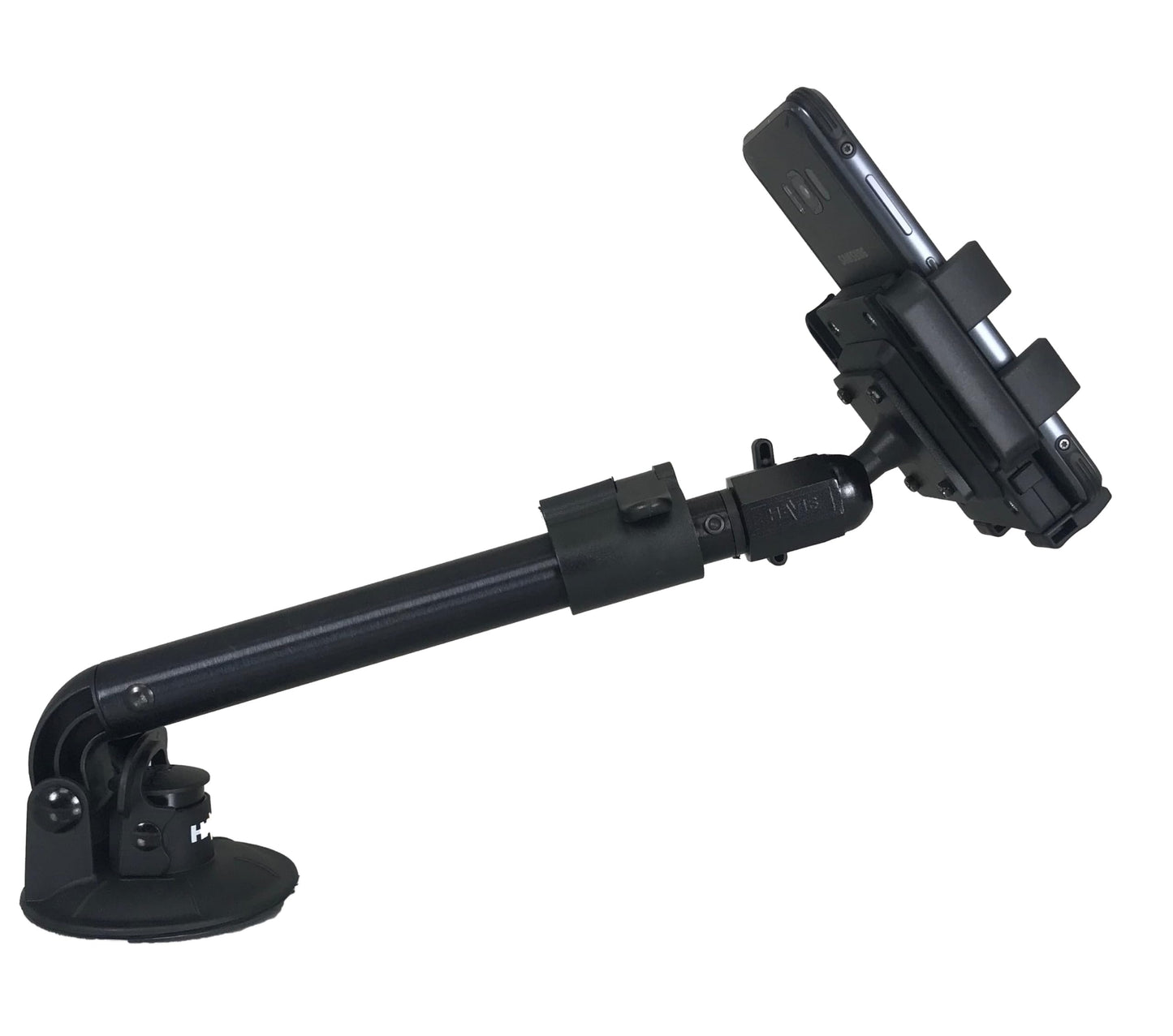 Havis PKG-WIN-102 Telescoping Universal Rugged Phone Cradle & Industrial Strength Suction Cup Mount