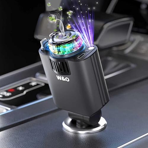 W & O Car Charger Fast Charger for iPhone17/16/15,69W Retractable car Charger with Aromatherapy and Starlight,5 in 1 Fast Car Charger with L/C