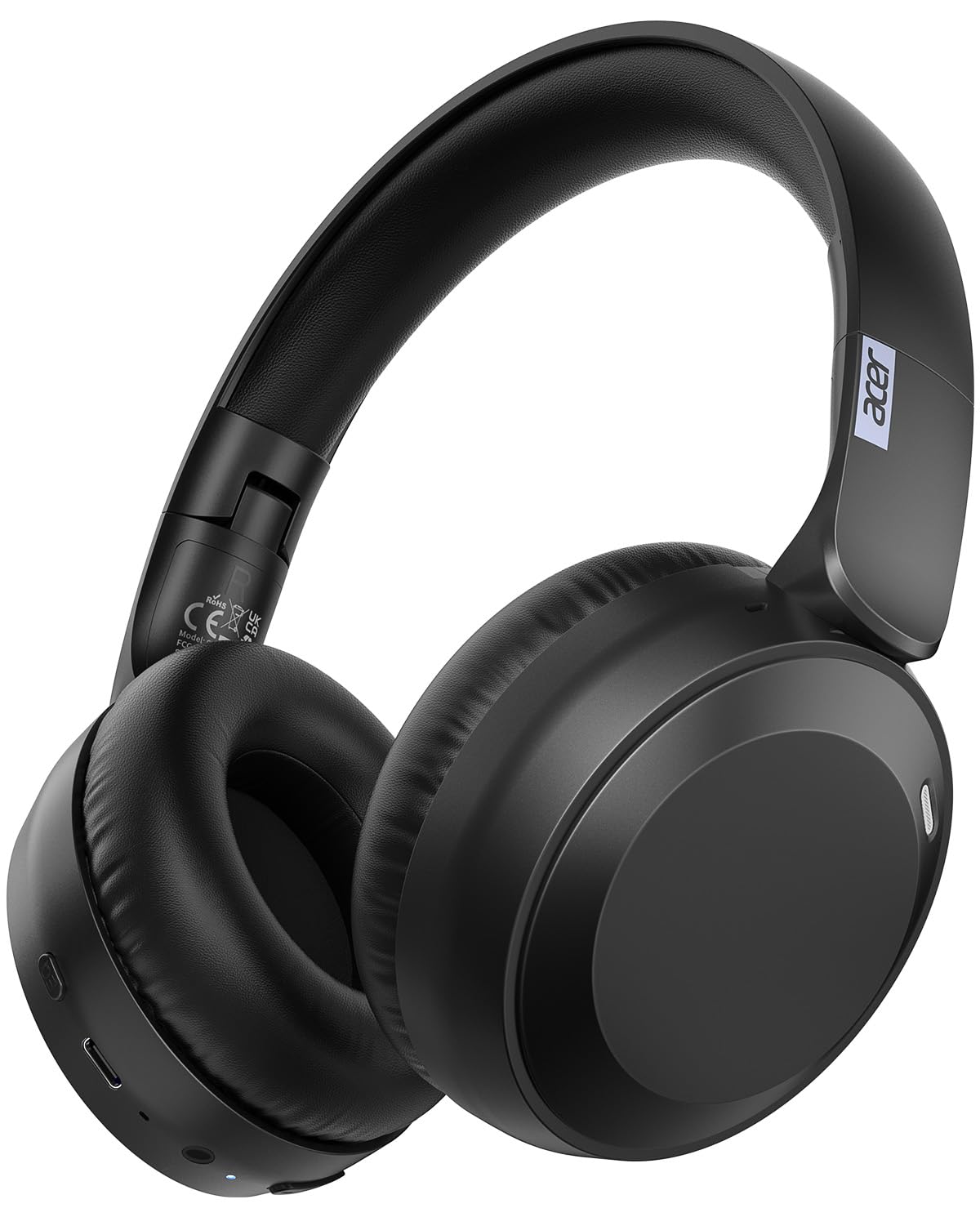 acer Wireless Bluetooth Headphones, 70 Hours Playtime, Foldable Over-Ear Headphones with 40mm Drivers, Memory Foam Earpads, Multipoint Bluetooth 6.0…