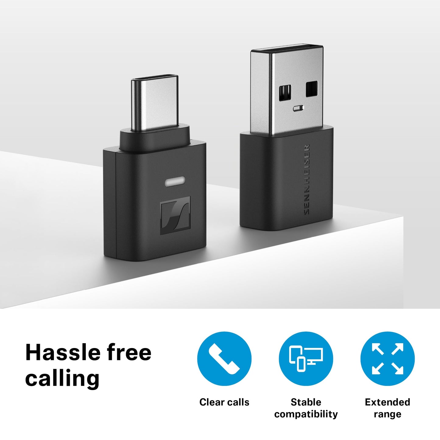 Sennheiser BTD 700 Bluetooth USB Dongle - aptX Lossless, Auracast, Plug & Play Audio Transmitter for Headphones and Speakers - Ultra-Low Latency