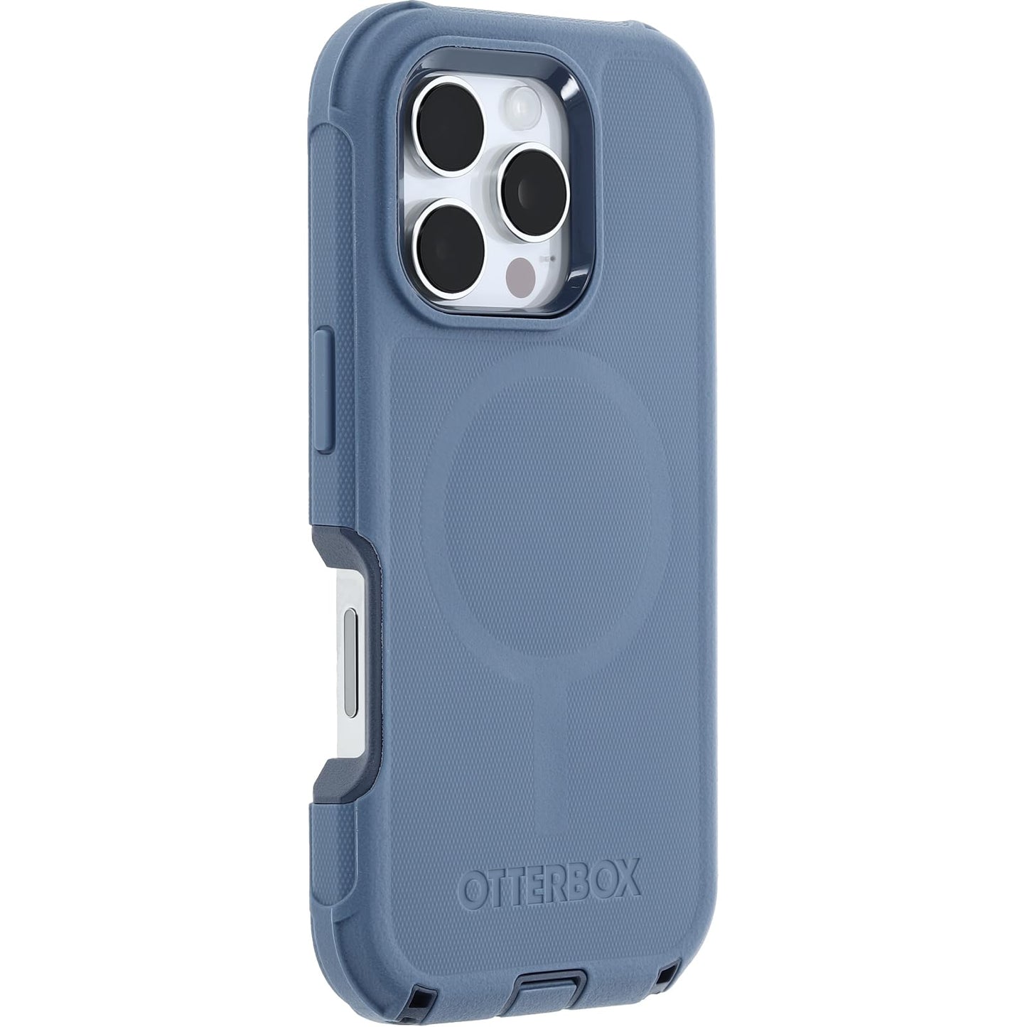 OtterBox Defender MagSafe iPhone 16 Pro Case, Baby Blue Jeans - Blue US Military MIL Standard Certified