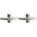 2 Pack Monster Male to Male 3/8" to 3/8" Stainless Steel Adapter/Tripod/SS Coupler Desmond
