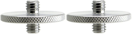 2 Pack Monster Male to Male 3/8" to 3/8" Stainless Steel Adapter/Tripod/SS Coupler Desmond