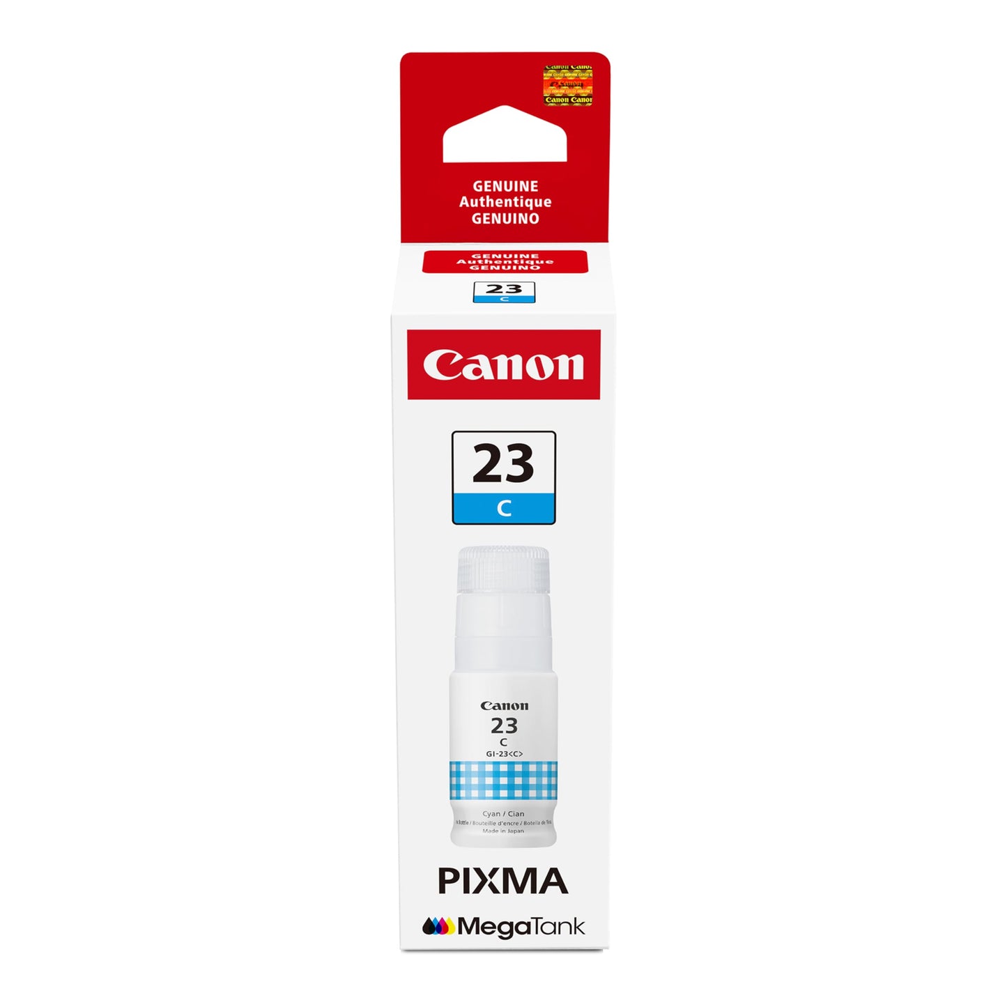 Canon GI-23 Genuine Cyan Ink Bottle, Compatible with Megatank G620 Printers