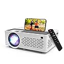 Aokang Projector, Mini Projector 1080P Full HD Supported, Portable Outdoor Movie Projector Compatible with Smartphone,TV Stick, PS4 & X-Box, PC