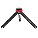 Koolehaoda Mini Tripod Portable Desktop Tabletop Tripod Stand CNC Aluminum Alloy with 1/4 and 3/8 Screw Mount for Cameras Camcorder Gimbal