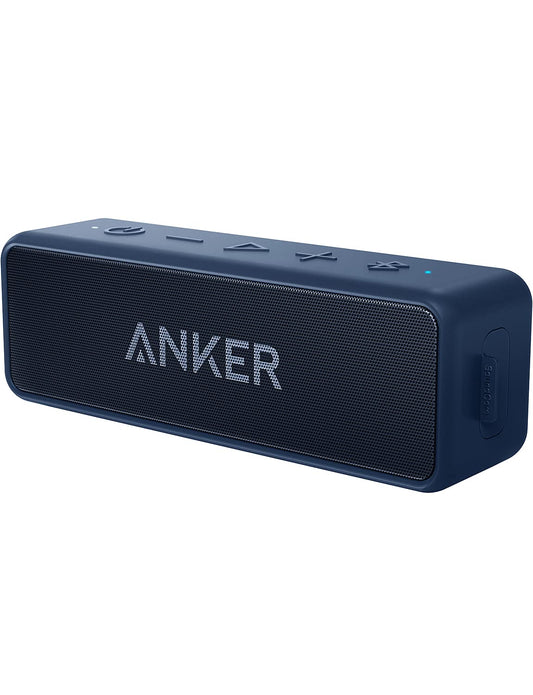 Soundcore Anker 2 12W Portable Wireless Bluetooth Speaker, Better Bass, IPX7 Water Resistant and Built-in Mic, 24-Hour Playtime, 66 ft Bluetooth