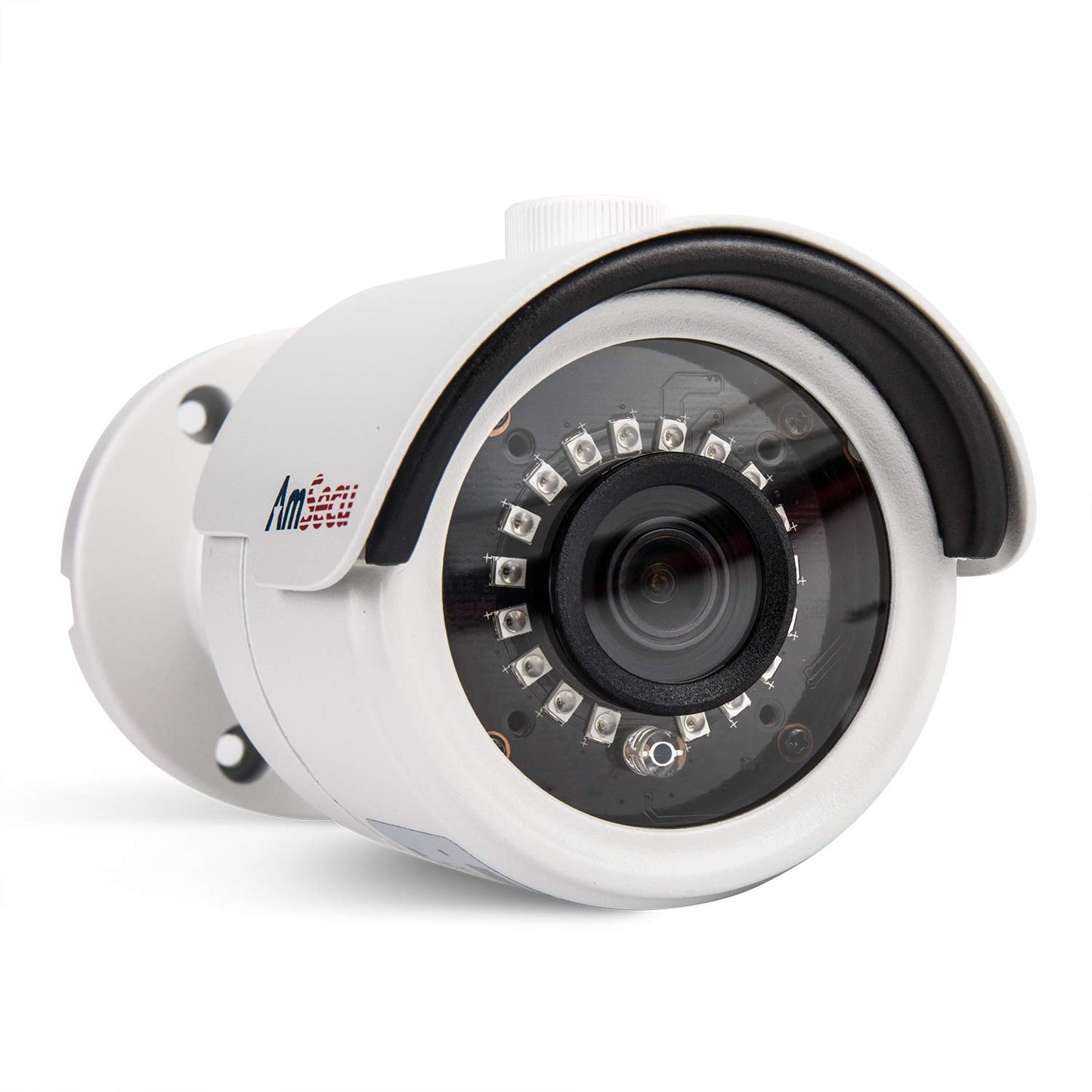 AmSecu 4K Security Camera, CA-IP-B36R Mini PoE IP Camera 8MP Bullet Surveillance Camera, Third Party Support & IP Camera Protocols, RTSP, and Blue