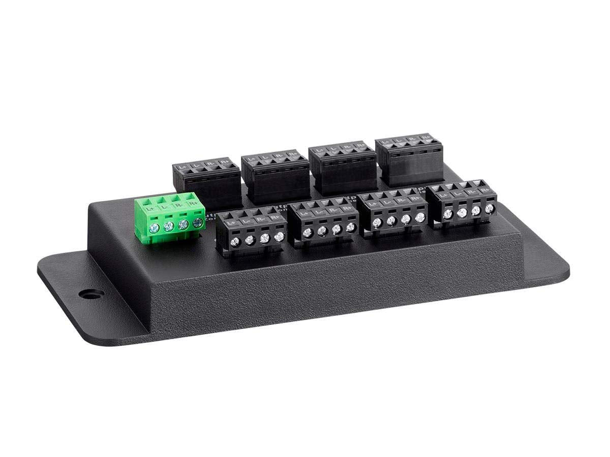 Monoprice 8 Zone Single Input Speaker Distribution Hub, Connect Up to 8 Pairs of Speakers to A Single Amplifier or Receiver, Black (138161)