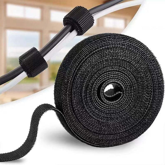 Hook and Loop Roll,Double-Sided Strips,Self-Gripping Straps,Cut to Length, Reusable Cable Ties,Wires Cords Management,Wire Organizer Straps,for