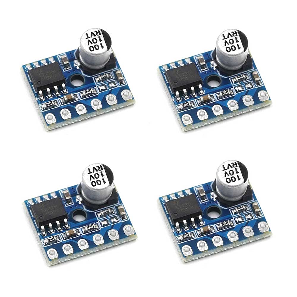 Rakstore 4pcs 5128 Amplifier Board 5W Class D Digital Amplifier Board Mono Audio Module Low Distortion