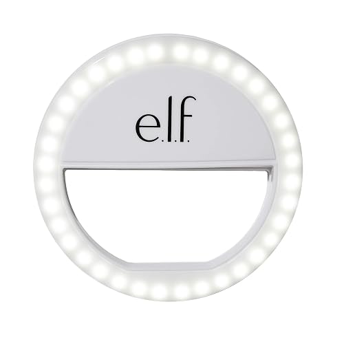 e.l.f. Glow On The Go Selfie Light, Ring Light for Phone, 36 Bulbs, 3 Brightness Levels, Illuminates, Highlights, Creates On-The-Go Photo Studio, 2X