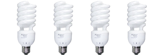 ALZO 27W Full Spectrum CFL Light Bulb 5500K, 1300 Lumens, 120V, Pack of 4