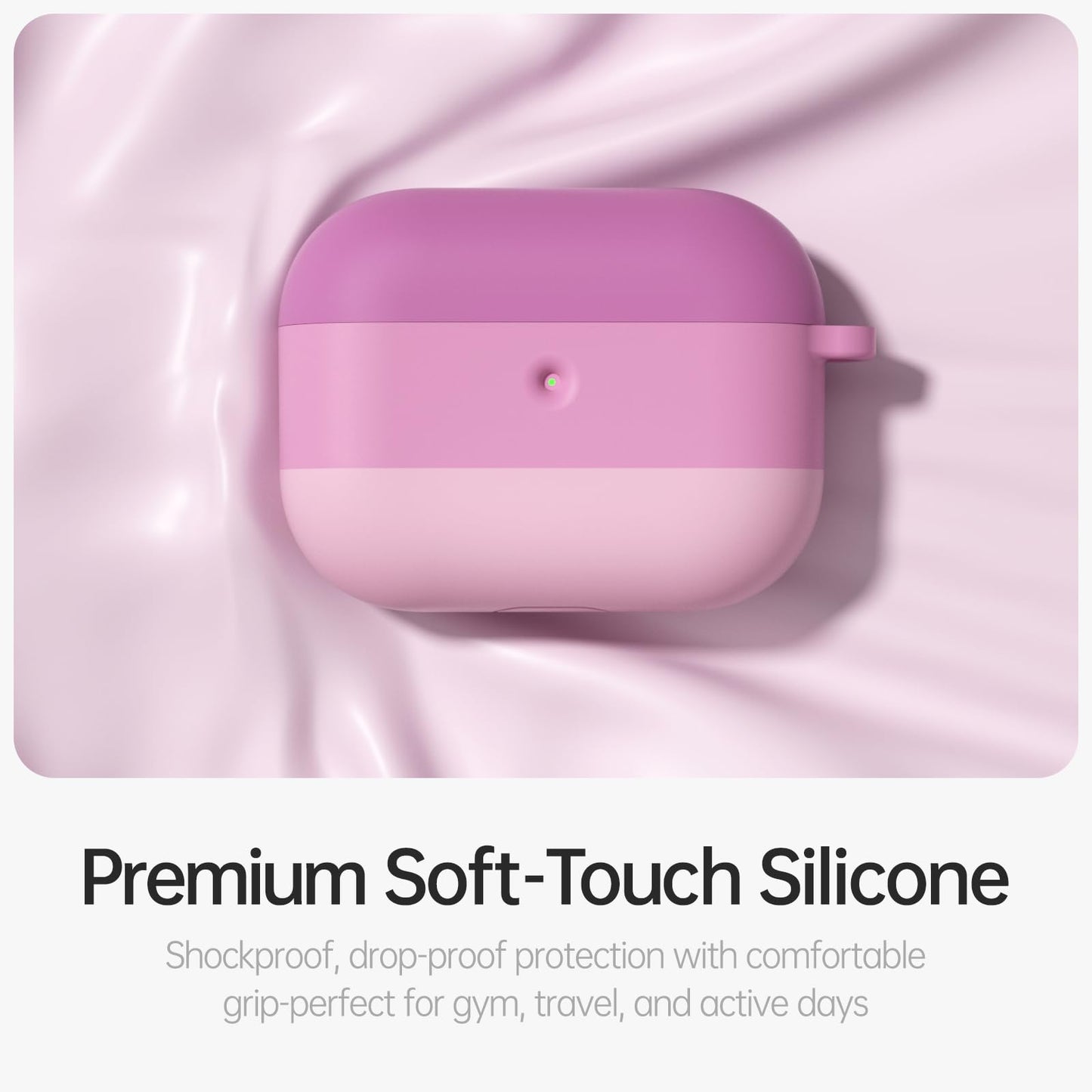 BJF for AirPods Pro 3 Case (2025), 3 Color Gradient Pink