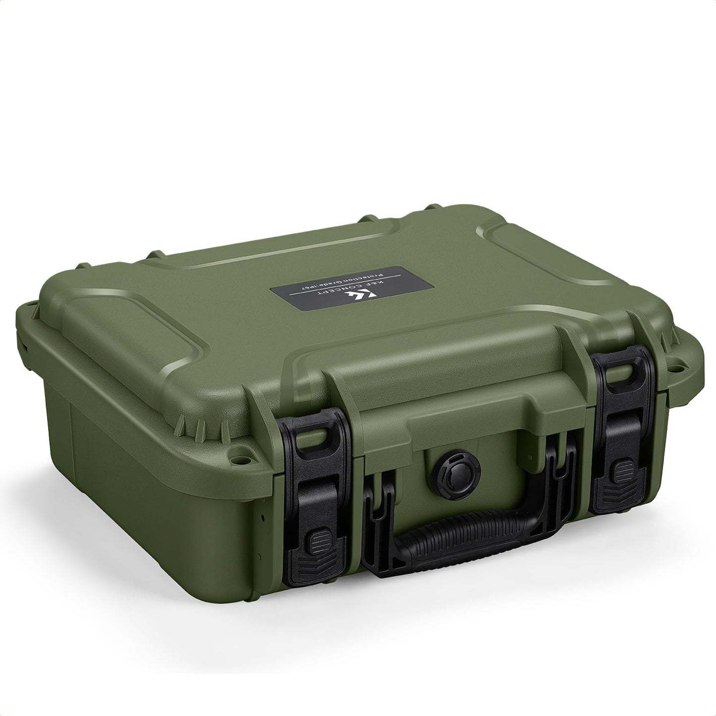 K&F CONCEPT Waterproof Hard Case, Portable Protective Camera Case, Customizable Foam Case Fit Use of Camera, Drones, Equipments -13.5x11.4x5.3inch
