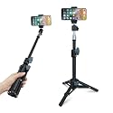 Selfie Stick & Tripod LINCO Lincostore Lightweight Portable All-In-One Phone Tripod Professional Heavy Duty for Apple & Android Smart Phone, Skidproof