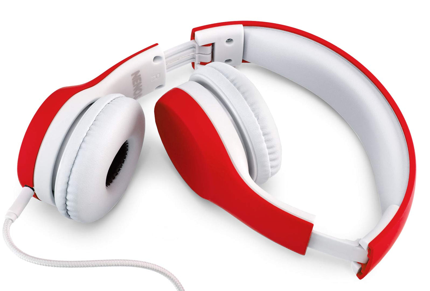 Nenos Kids Headphones for Toddlers - Limited Volume (Red)