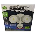 LED Outdoor Security Floodlight with Dusk to Dawn Light Sensor, Motion Activated Protection, Super Bright 2137 Lumens, White