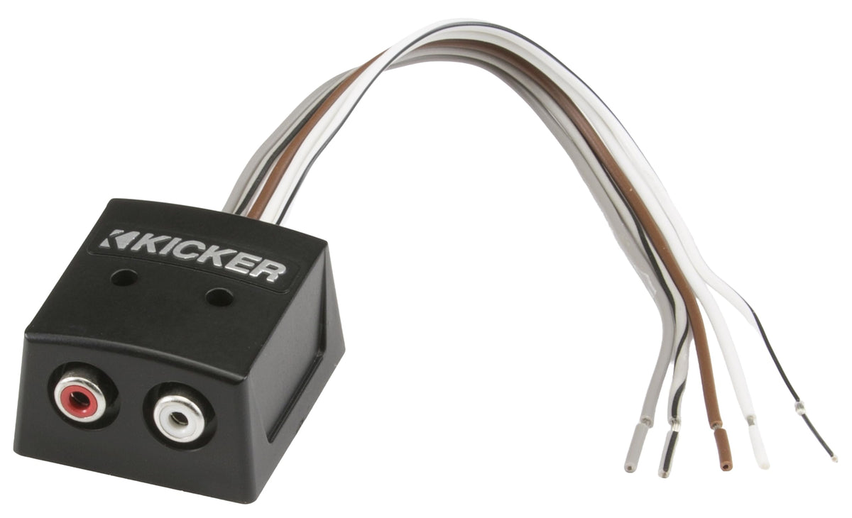 Kicker 46KISLOC K-Series Interconnect, Speaker to RCA W/Line-Out Converter