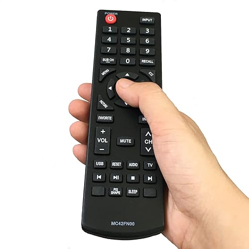 MC42FN00 sub MC42FN01 Replacement Remote Control Compatible for Sanyo TV FW24E05F FW48D25T