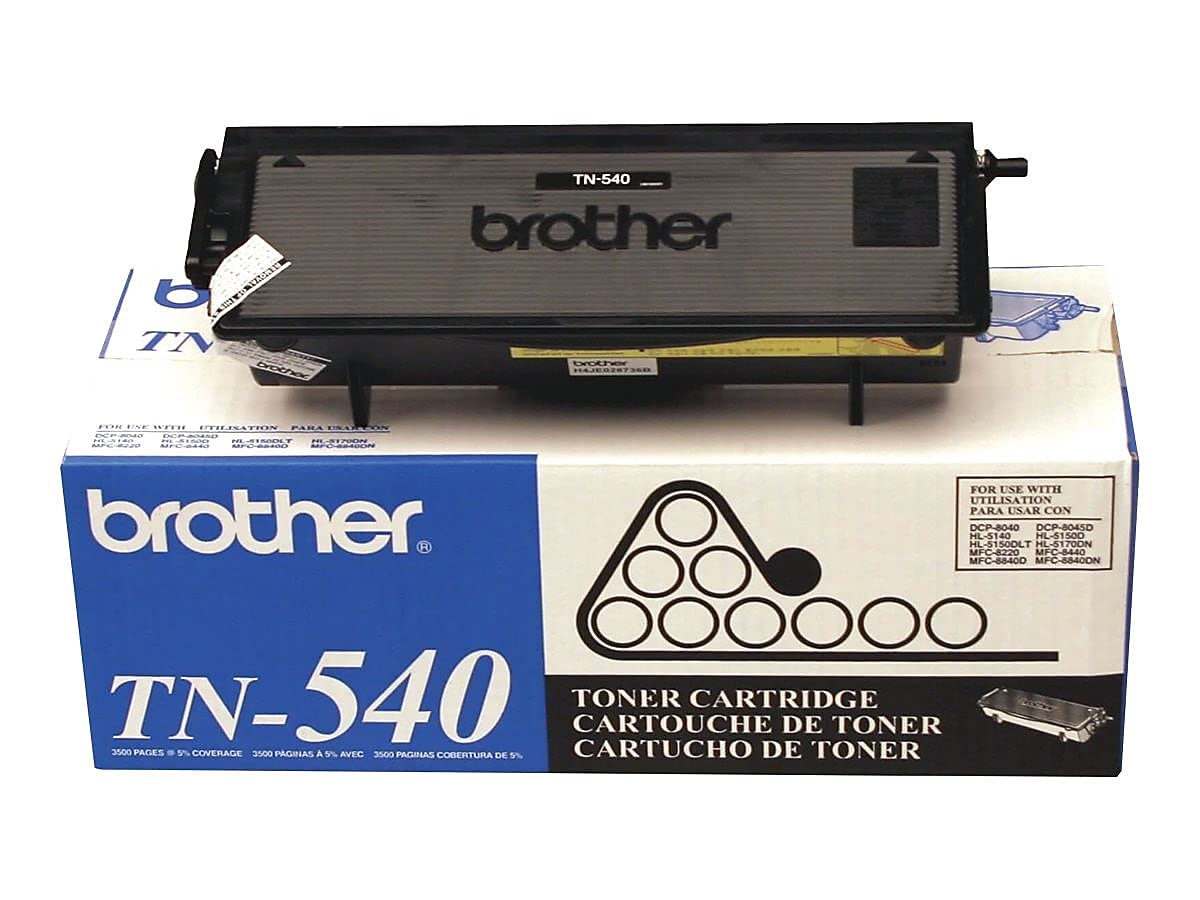 Brother TN540 5140 5150 5170 8220 8040 8045 Toner -Cartridge (Black) in Retail Packaging