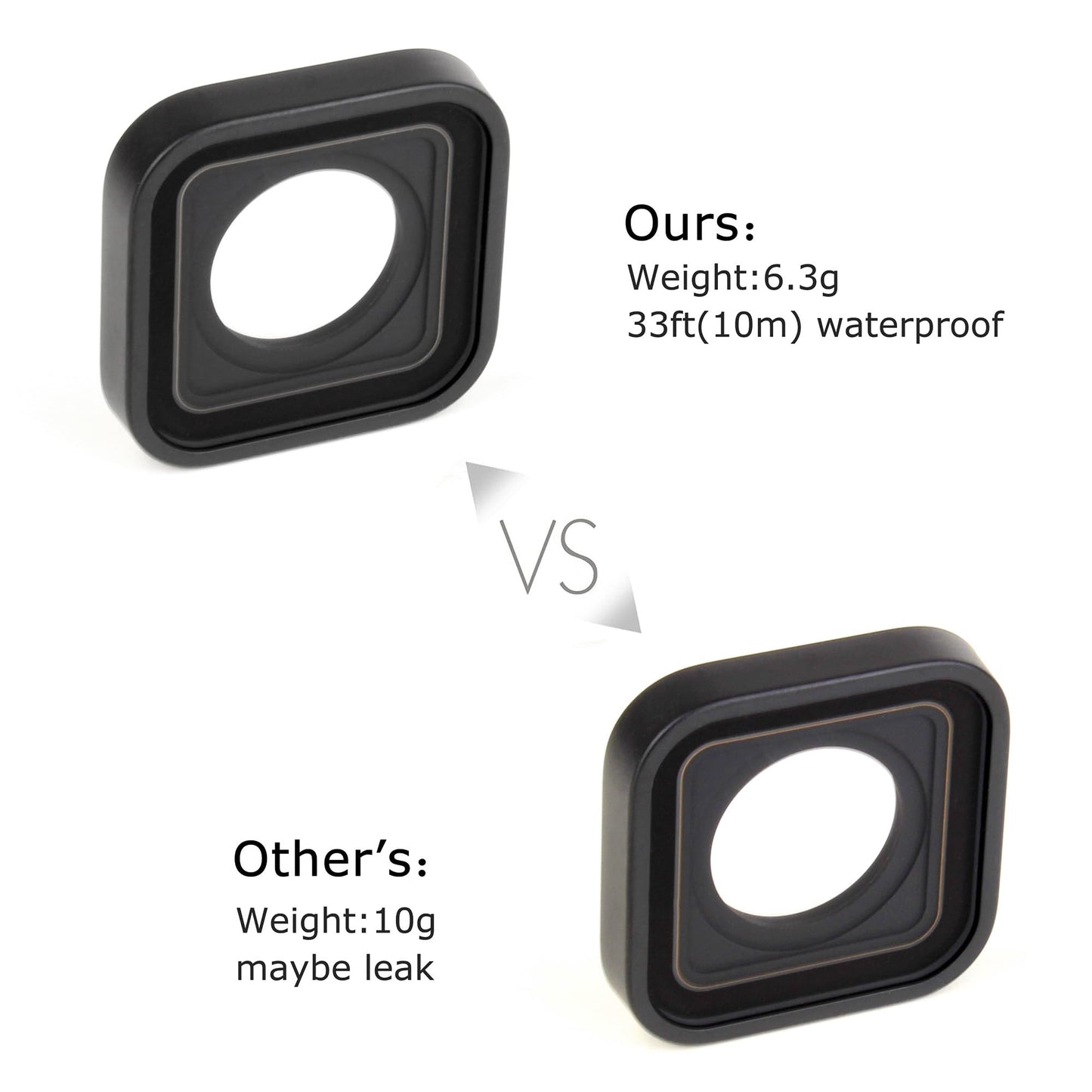 SOONSUN Protective Lens Replacement for GoPro Hero 9/10/11/12 Black, HERO11 Mini, HERO10 Bones - Hydrophobic Glass Lens Protector, Replacement Part