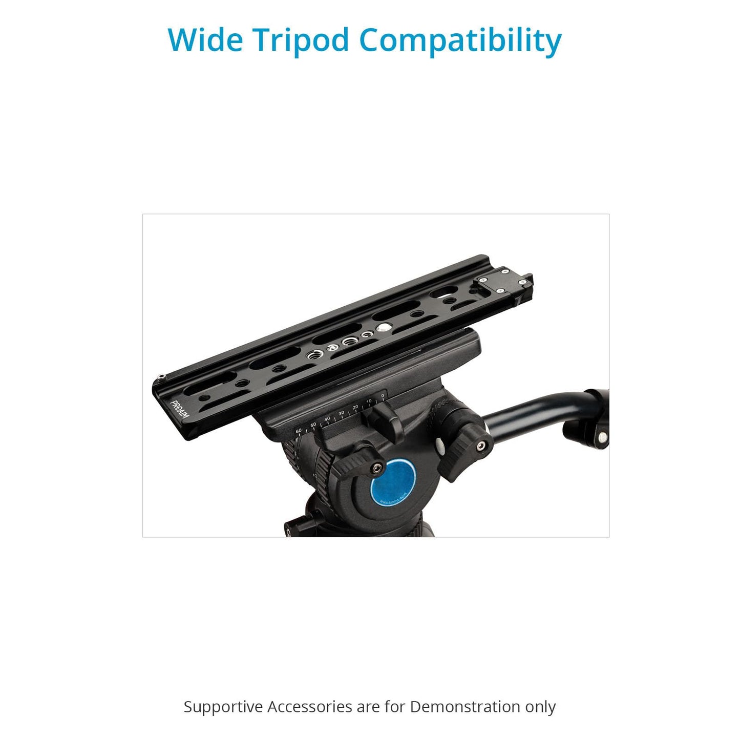 PROAIM 10” Dovetail Plate. Compatible with Proaim 15mm Quick Release Camera Base Plate. Works with Most Tripod Heads. Balance Camera Rigs (DP-10)