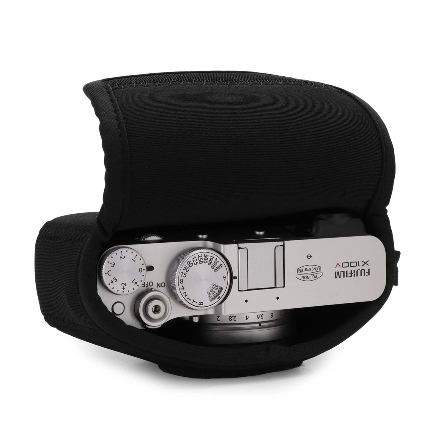 MegaGear MG1896 Ultra Light Neoprene Camera Case Compatible With Fujifilm X100V - Black, PU Leather