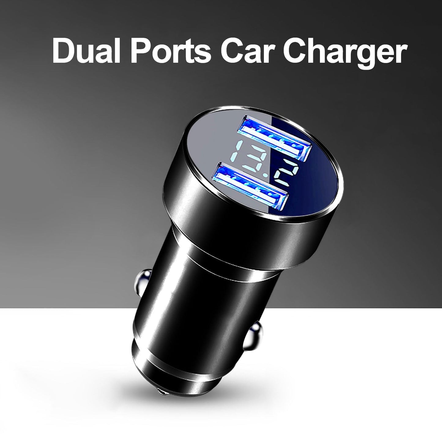 USB A Car Charger, 2Pack Fast Charging Dual Port USB Cigarette Lighter Adapter for iPhone 14 13 12 11 Pro Max SE XR X 8 7 6, iPad