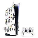 MightySkins Gaming Skin for PS5 / PlayStation 5 Bundle - Stranger Alphabet | Protective Viny wrap | Easy to Apply and Change Style | Made in The USA