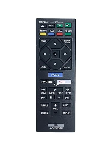 ZdalaMit RMT-VB100U Replacement Remote Control Applicable for Sony Blu-Ray DVD Player BDP-BX150 BDP-BX350 BDP-BX550 BDP-BX650 BDP-S1500 BDP-S2500