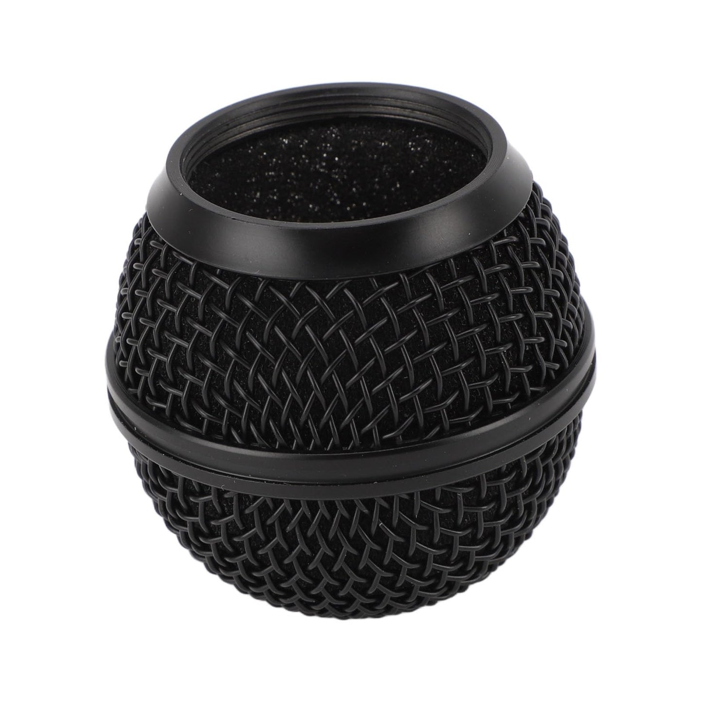 Kodrily Mic Grille Replacement, Metal Microphone Grille Ball with Inner Foam, Microphone Ball Mesh Grill Parts for SM58 SM58S SM58LC BETA58 BETA58A SA