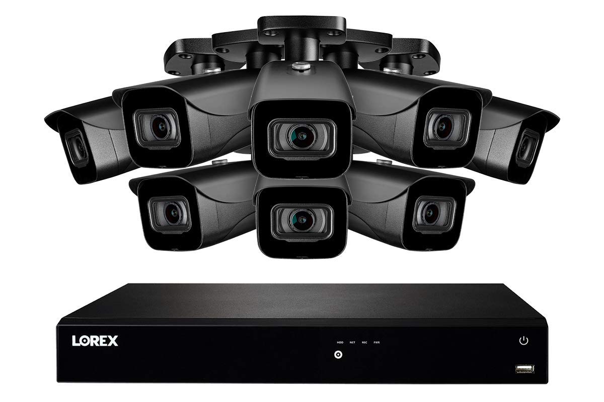 16-Channel Fusion NVR System with 4K (8MP) IP Cameras 8 / Black