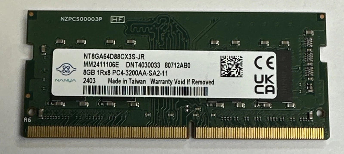 Galimu 8GB PC4-25600 DDR4-3200MHZ SODIMM Notebook PC Ram PC4-3200AA NT8GA64D88CX3S-JR (CL22, Non-ECC, 260-Pin, Intel and AMD Compatible) Laptop Memory
