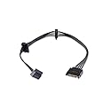 ELFJMZP SATA 15PIN Male to 3 SATA 15 Pin Female Power Splitter 1 to 3 Serial ATA Powered Expansion Cable for PC/NAS/Server SSD/HDD, DVD/CD-ROM - 16.5