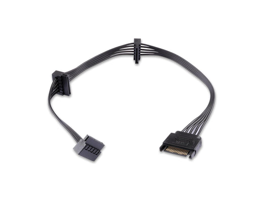 ELFJMZP SATA 15PIN Male to 3 SATA 15 Pin Female Power Splitter 1 to 3 Serial ATA Powered Expansion Cable for PC/NAS/Server SSD/HDD, DVD/CD-ROM - 16.5