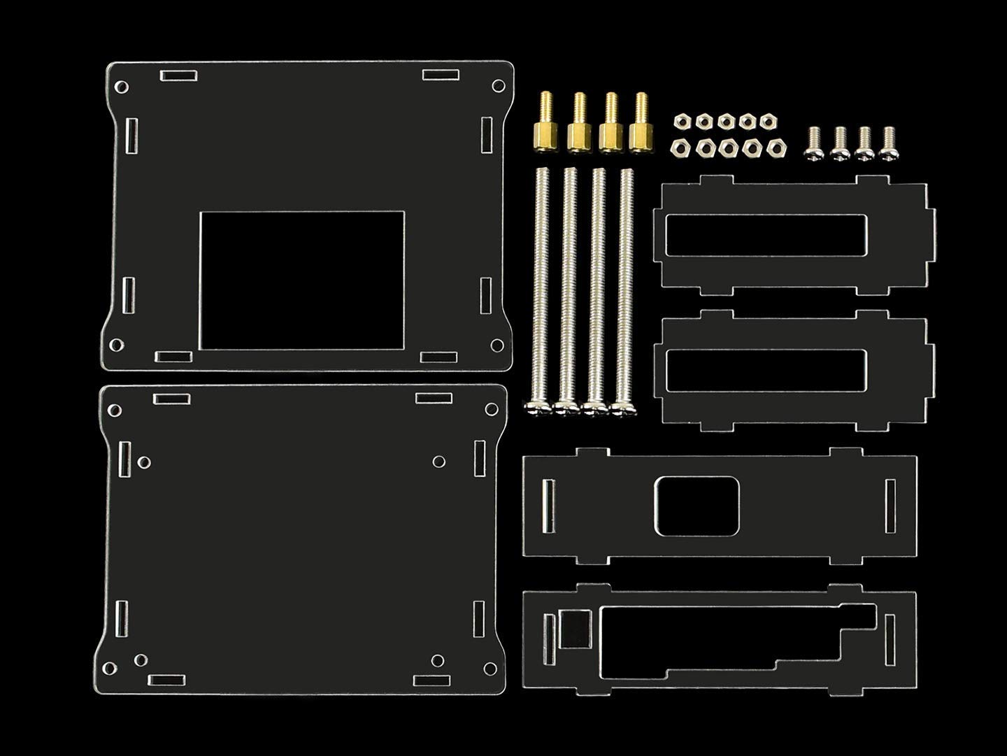for Jetson Nano Case with Fan Acrylic Clear Case Enclosure 5V PWM Cooling Fan Strong Cooling Air with 4PIN Reverse-Proof Connector