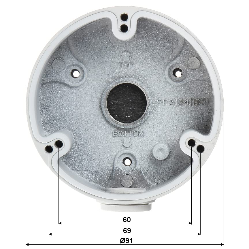 PFA134 Wall Mounting Security Camera Accessory Junction Box Water-Proof Bracket for Da Hua Bullet Network Surveillance Camera, White