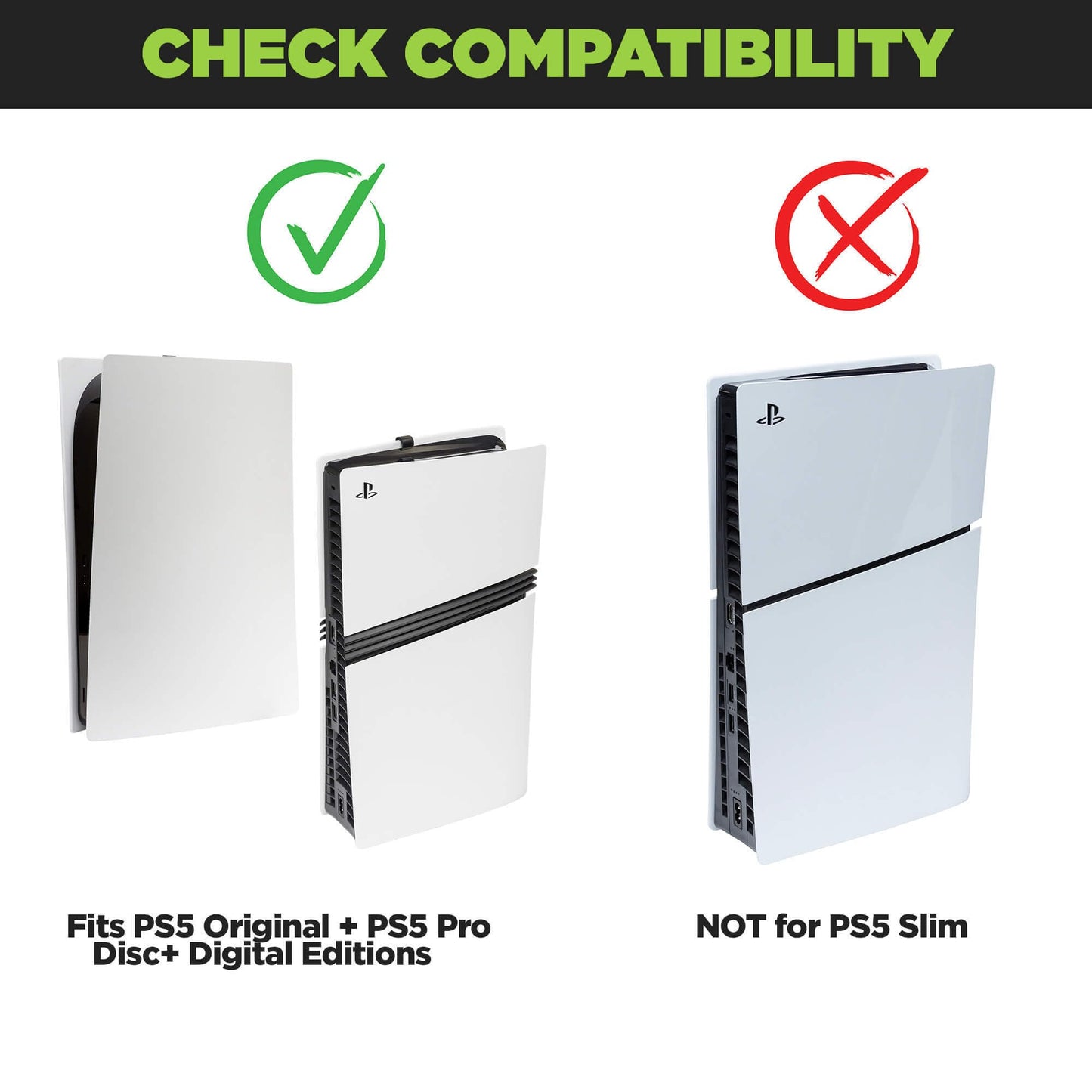 HIDEit Mounts PS5 Wall Mount (Pro & Original) - Heavy-Duty Steel Mount Kit for Protection & Cooling - American Gaming Mount Pioneer Since 2009 - Not