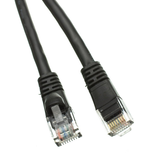 CableWholesale Cat6a UTP Ethernet Cable, 10 Gigabit, 500MHz, 50 ft, Black
