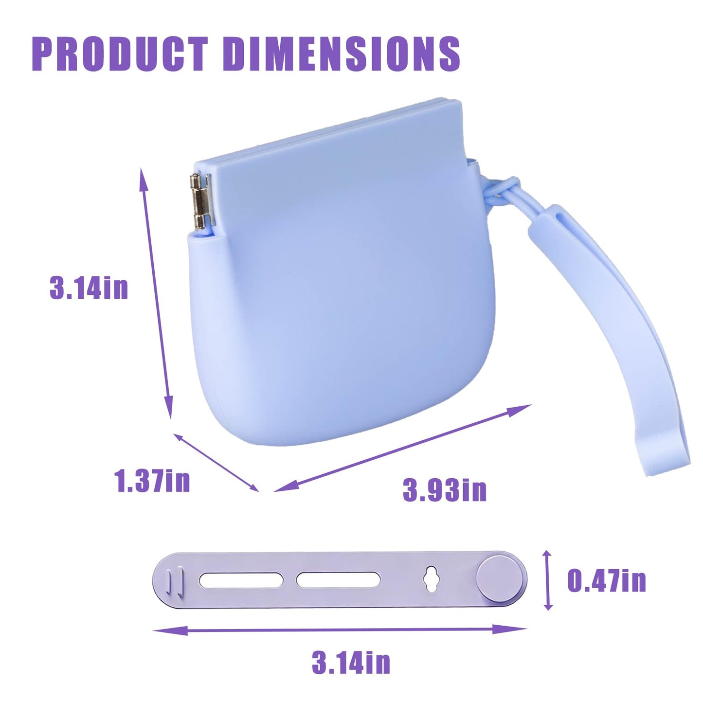 2-Pack Silicone Earbud & Cable Organizer Case with 2 Cord Winders, Pop-Open Storage Box for Headphones, Charging Cords, Small Accessories, Coin Purse