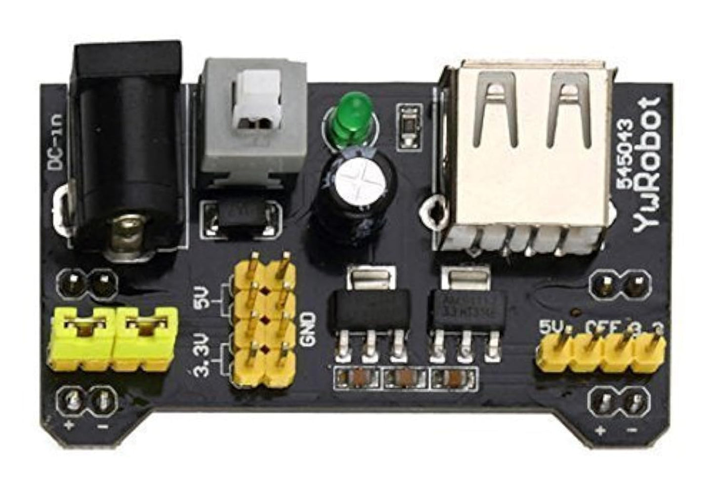 CorpCo MB102 Breadboard Power Supply Module 3.3V/5V for Arduino Board Solderless Breadboard