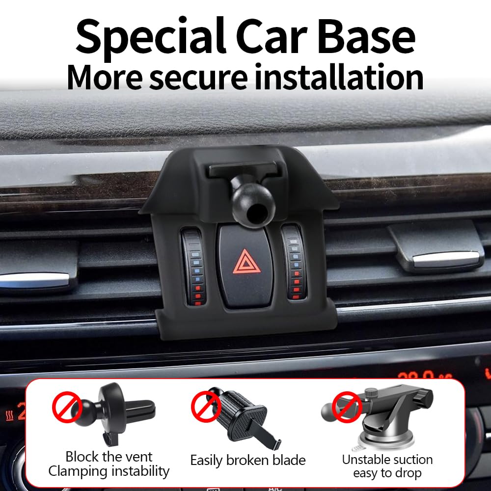 YEGZA Car Phone Holder for BMW X5 2014-2018?X6 2015-2019 SUV sDrive35i xDrive35i 40e Auto Accessories Navigation Bracket Interior Decoration Dashboard