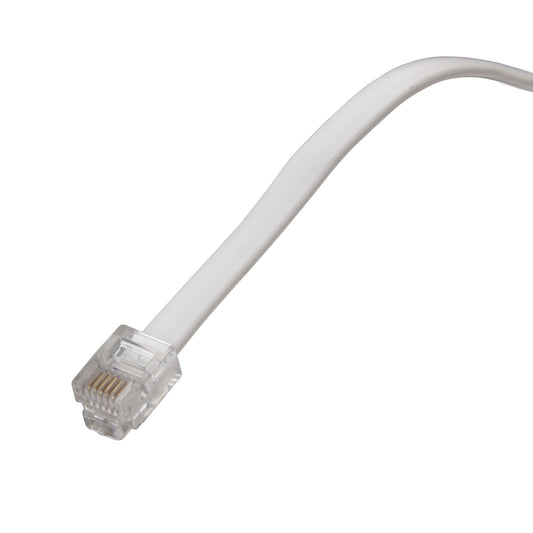 AmerTac - Zenith TL1007W TL1007W 7 FT 6 Wire Line Cord, White Landline Telephone Accessory