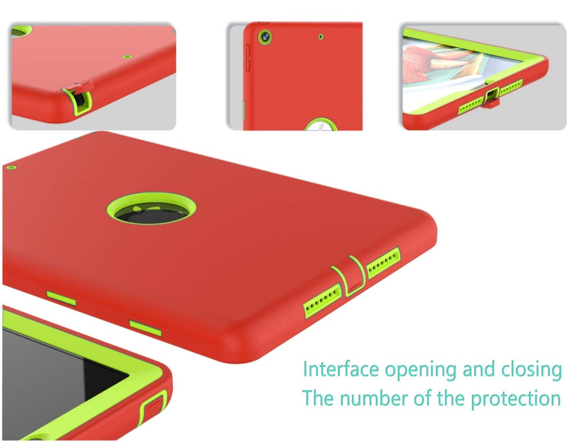 Case for ipad 4th 3rd 2nd Generation 9.7 inch (11Years ago Old Model) A1458 A1430 A 1416 High-Impact Shock Absorbent Silicone Hard Plastic Dual Layer