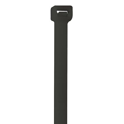 Aviditi 14" UV Cable Ties, Black, 80 lb. Strength, 0.25" Width, Tamper Proof Zip Ties, Outdoor/UV Resistant, Bundle and Organize Wires/Cables in