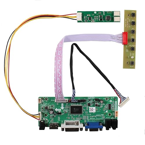 VSDISPLAY DVI VGA Audio LCD Controller Board Work for 14.9inch 1280x390 LTA149B780F 30 PIN LVDS Interface 2CCFL Backlight LCD Screen