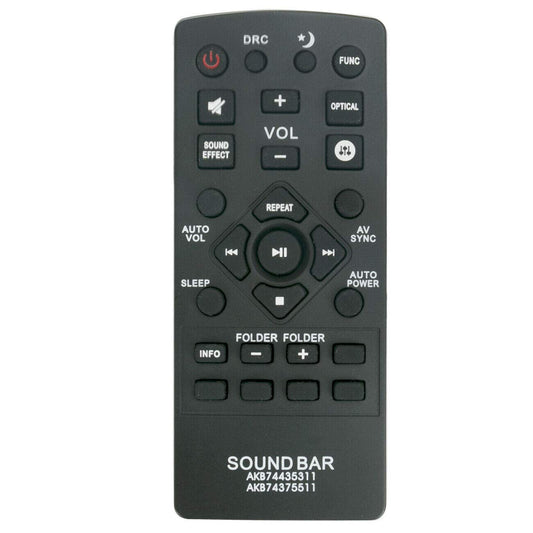 Replacement Remote Control AKB74435311 AKB74375511 for LG Soundbar LAS751M, LAS950M, LASC55, S45A1-D, S55A1-D, S55A2-D